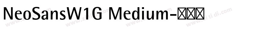 NeoSansW1G Medium字体转换